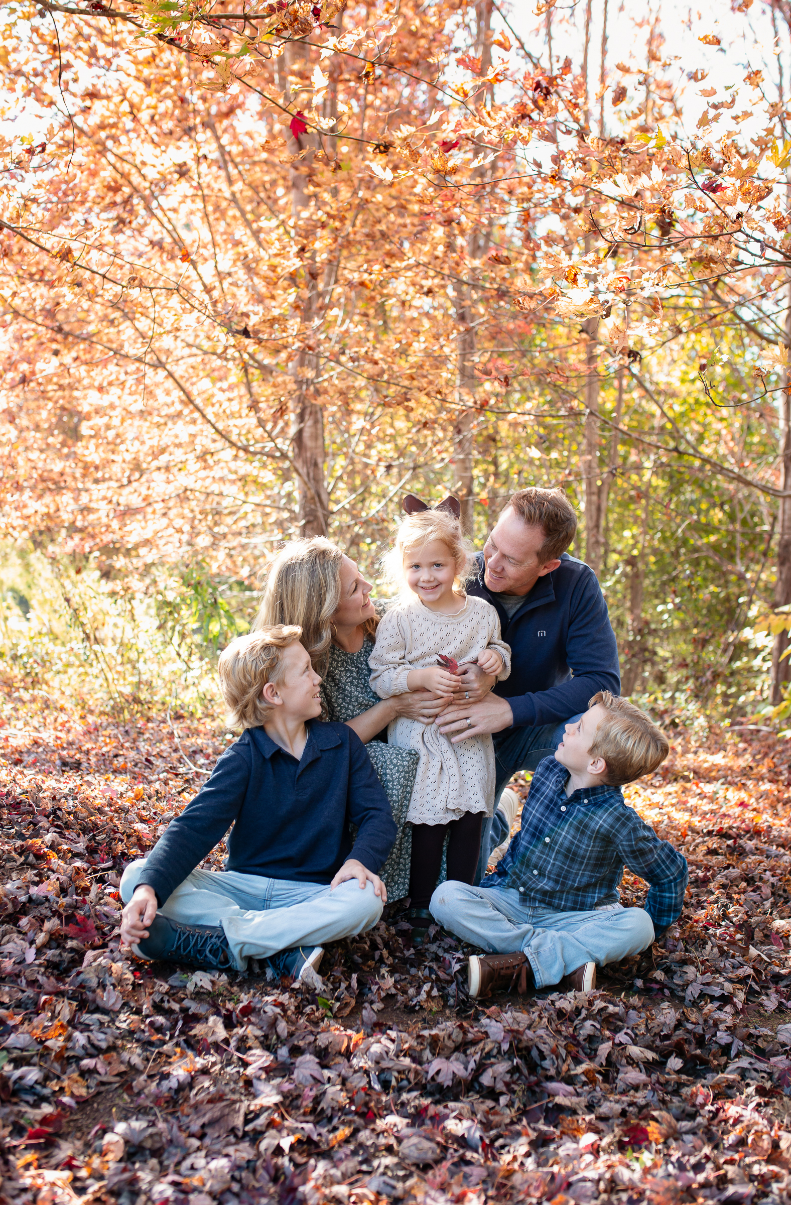 fall family mini sessions in wake forest, NC