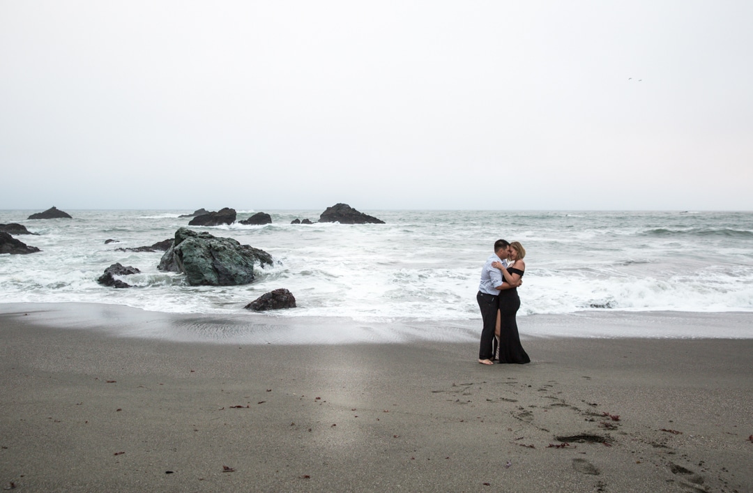 beach engagement session by Raleigh photographer