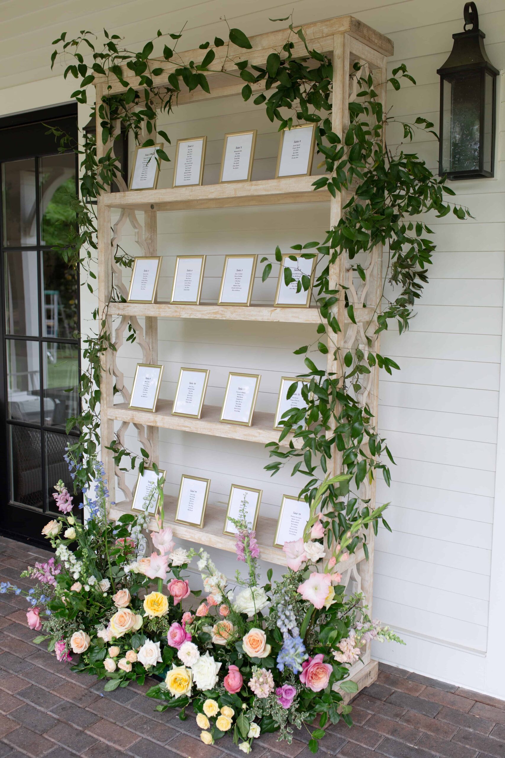 Seating chart by Raleigh Wedding Photographer