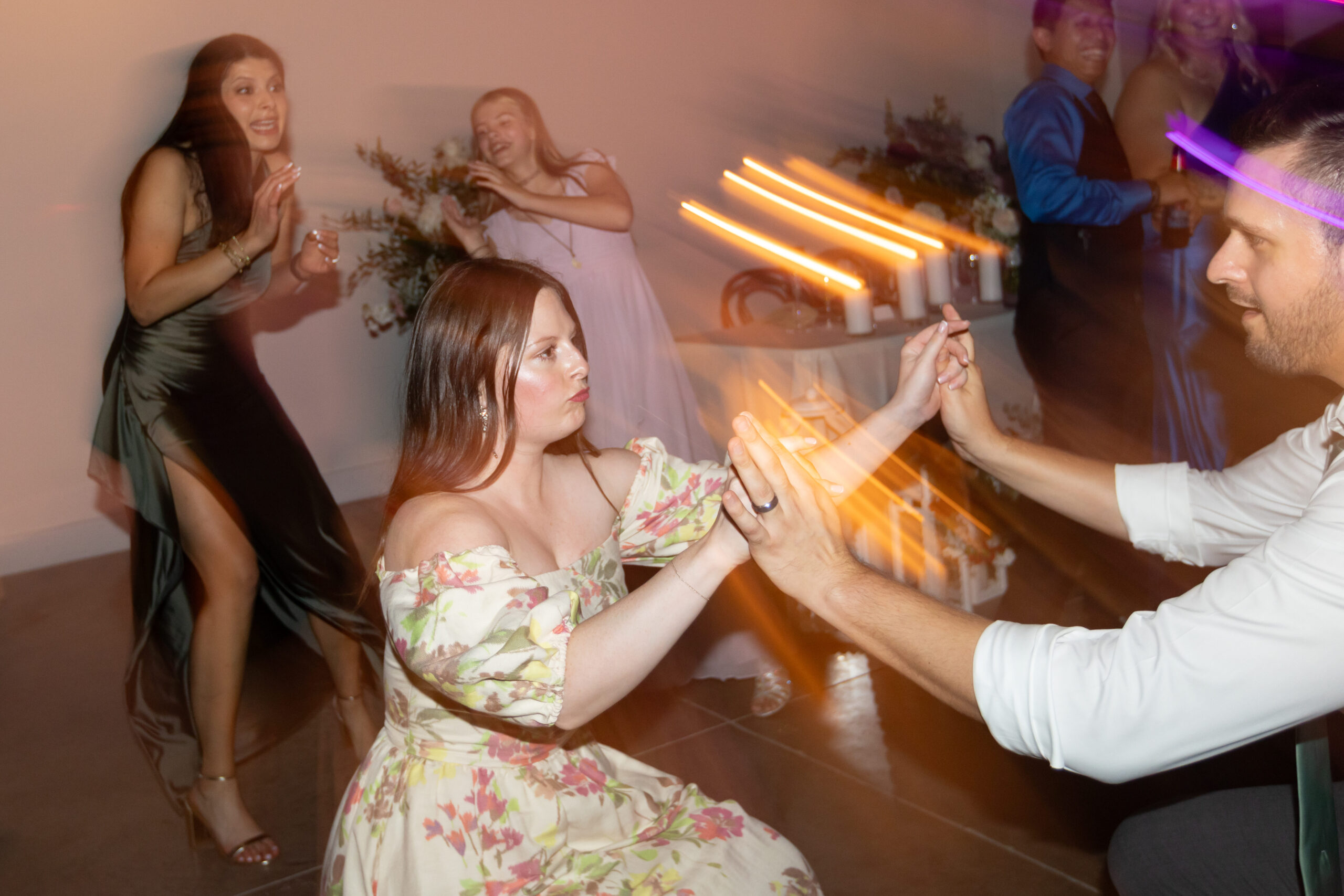 creative wedding reception dance floor photo